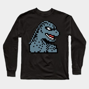 8-Bit Godzilla Long Sleeve T-Shirt